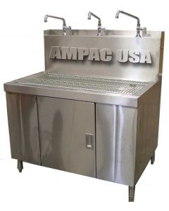 AMPAC USA Water Store Bottle Filling Station with 3 Faucets